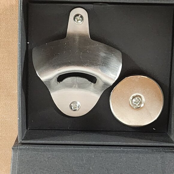 Caplord Wall Mounted Bottle Opener w/Magnetic Cap Catcher Includes Wall Hangers - Picture 5 of 16